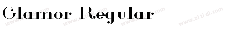 Glamor Regular字体转换